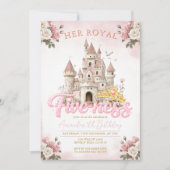Princess Castle 5th Birthday Five-ness Royal  招待状 (正面)