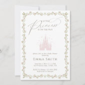 Princess Castle Baby Shower Fairytale Garden 招待状 (正面)