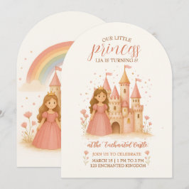 Princess Castle Birthday Invitation  招待状