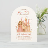 Princess Castle Birthday Invitation  招待状 (スタンド正面)