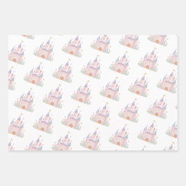 Princess Castle Birthday Party Girls ラッピングペーパーシート