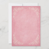 Princess Castle Cute Girls Birthday Invitation 招待状 (裏面)