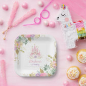 Princess Castle Favor Tags ペーパープレート (パーティー)