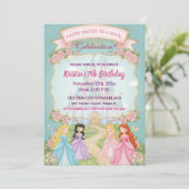 Princess Castle Royal 7th Birthday Party 招待状 (スタンド正面)