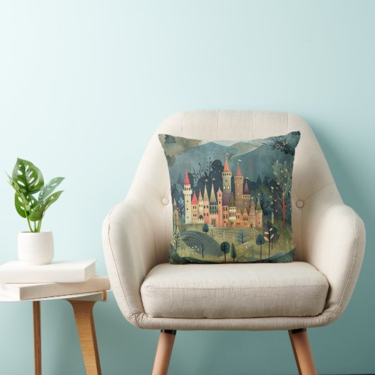 PRINCESS CASTLE THROW PILLOW クッション (椅子)