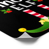 Princess Christmas Elf Matching Pajama X-mas Party ポスター (角)