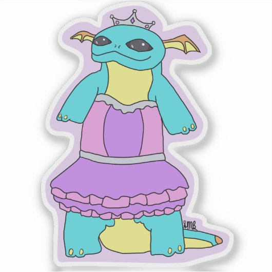 Princess Chumby Dragon Sticker シール (正面)