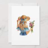 Princess cinderella birthday for girls 招待状 (裏面)