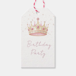 Princess Crown Birthday Party ギフトタグ