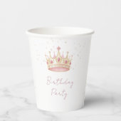 Princess Crown Birthday Party 紙コップ (正面)