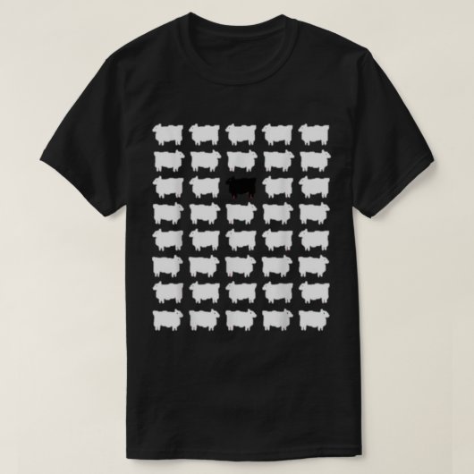 Princess diana black sheep   tシャツ (デザイン正面)