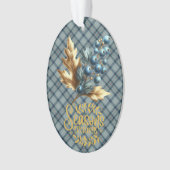 Princess Diana Memorial Scottish Tartan Christmas オーナメント (正面)