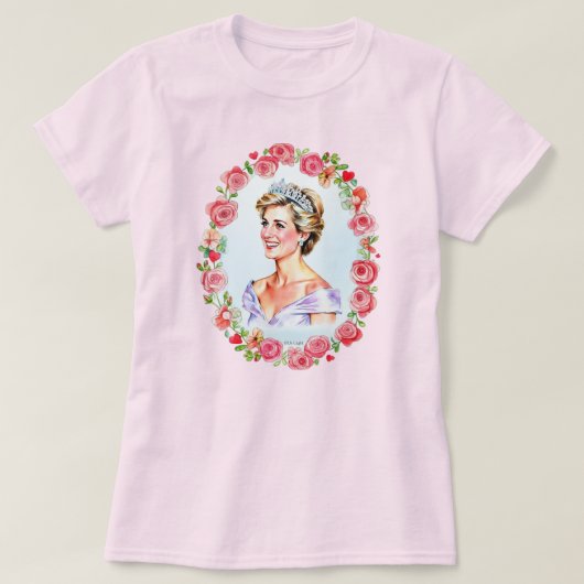 Princess Diana of England, Princess of Wales Tシャツ (デザイン正面)