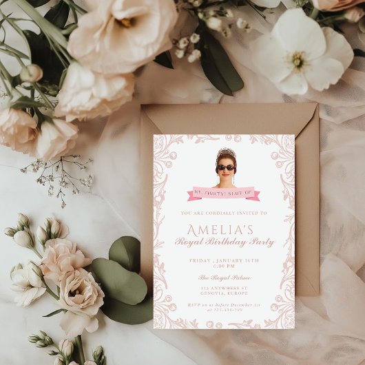 Princess Diaries 30th Birthday milenial 招待状