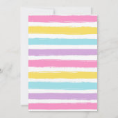 Princess Dress Girl Birthday Collage Invitation 招待状 (裏面)