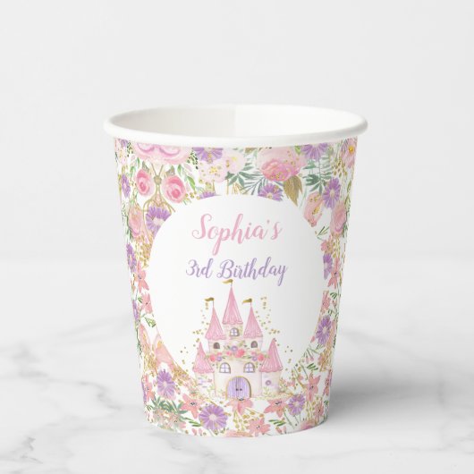 Princess Floral Castle 紙コップ (左)
