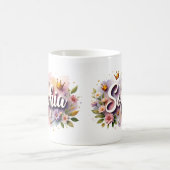Princess Floral Custom Mug – Sophia コーヒーマグカップ (中央)