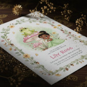 Princess Frog Floral Baby Shower Invite 招待状