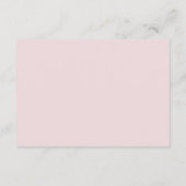 Princess Gold Pink Girl Baby Shower Diaper Rafle エンクロージャーカード (裏面)