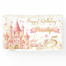 Princess Happy Birthday Banner