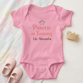 Princess in Training  Personalized Bodysuit ベビーボディスーツ