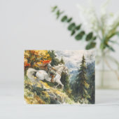 Princess Leap Rosstrappe Legend Watercolor ポストカード (スタンド正面)