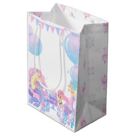 Princess & Mermaid Birthday Invitation Card ミディアムペーパーバッグ