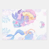 Princess & Mermaid Birthday Invitation Card ラッピングペーパーシート (正面)