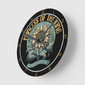 Princess of The King Art ラウンド壁時計 (傾斜)