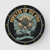 Princess of The King Art ラウンド壁時計 (正面)
