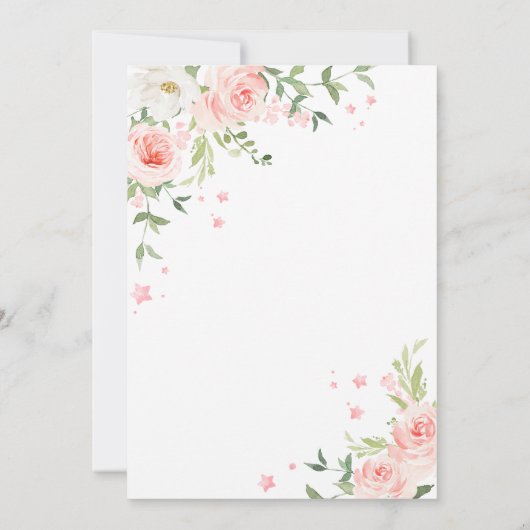 Princess Once Upon a Time Birthday Party 招待状 (裏面)