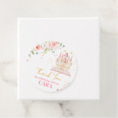 Princess Once Upon a Time Birthday Party Round フェイバータグ (インサイチュ)