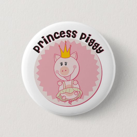 Princess_Piggy 缶バッジ (正面)