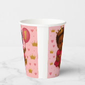 Princess Pink & Gold Baby Girl Birthday  紙コップ (右)