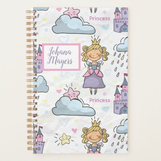 Princess planner Princess castle girl notebook プランナー手帳 (正面)