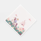 Princess Riding Unicorn Paper Napkins スタンダードランチョンナプキン (角)