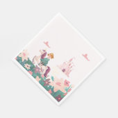 Princess Riding Unicorn Paper Napkins スタンダードランチョンナプキン (角)