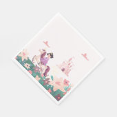 Princess Riding Unicorn Paper Napkins スタンダードランチョンナプキン (角)