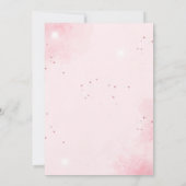 Princess second Birthday magical fairy tale castle 招待状 (裏面)