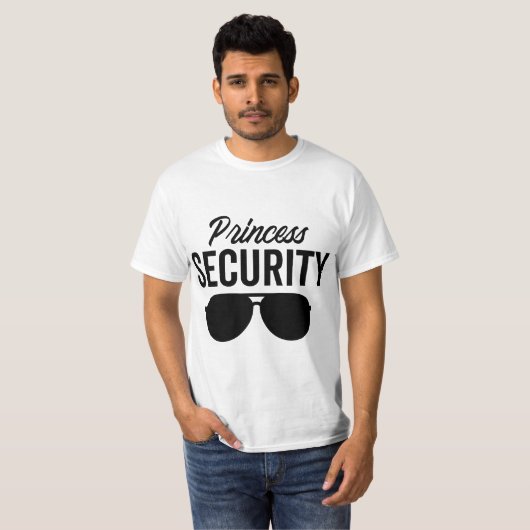 Princess Security Dad Boyfriend Husband Pregnancy  Tシャツ (正面フル)