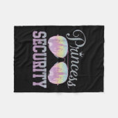 Princess Security Protection Retro Castle Men Wome フリースブランケット (正面(横))