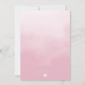 Princess Tea Party Pink Faux Sparkle Dress Up 招待状 (裏面)