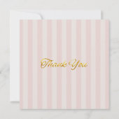 Princess Teddy Bear Thank you サンキューカード (裏面)