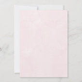 Princess-themed birthday invitation in pink colour 招待状 (裏面)