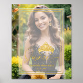 Princess Tiara Exquisite Overlay Vellum Effect XV 箔ポスター (正面)