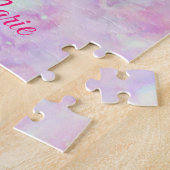 Princess tutu chica nombre y fecha personalizados ジグソーパズル (側面)