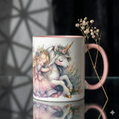 Princess Unicorn Pastel Fairytale Fantasy マグカップ