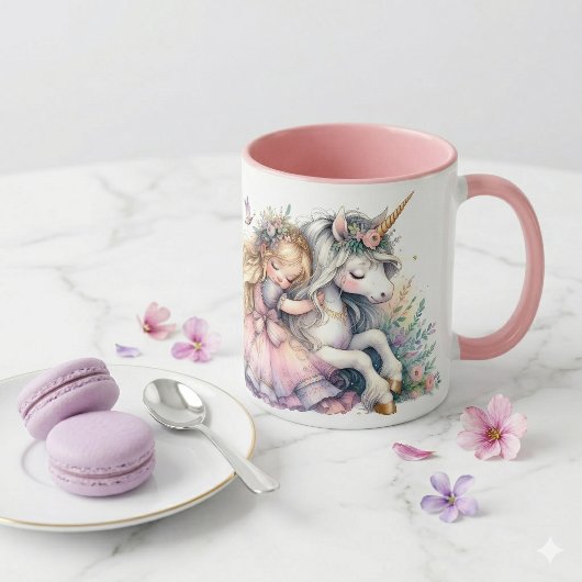 Princess Unicorn Pastel Fairytale Fantasy マグカップ