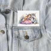 Princess Unicorn Pastel Fairytale Fantasy 缶バッジ (インサイチュ)