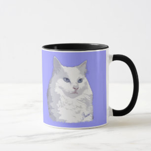 Princess White Cat Mug女性 マグカップ